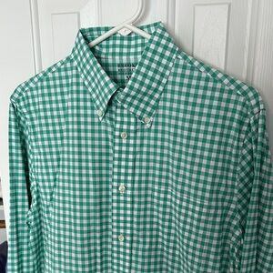 Brooks Brothers Green Plaid Men's Shirt